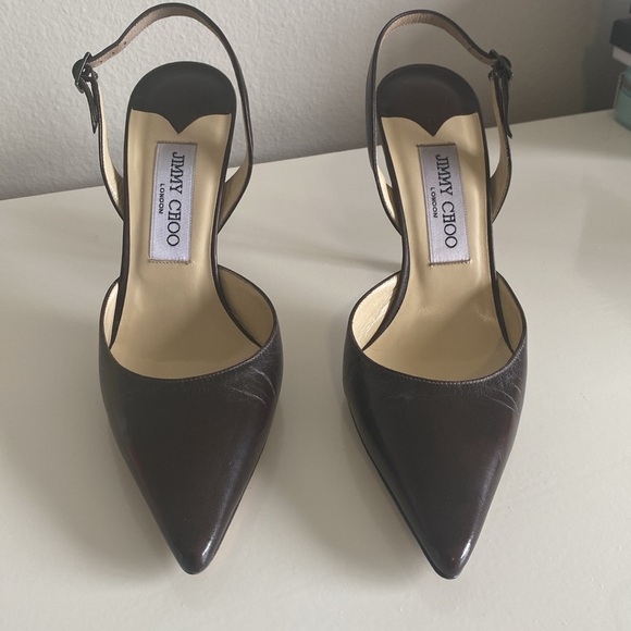 Jimmy Choo Brown Slingback heels - Picture 2 of 9